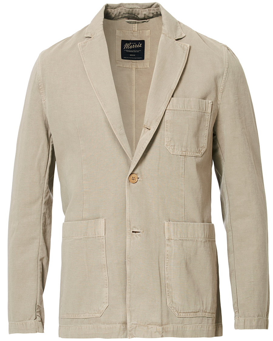 Herre | Dressjakker | Morris | Claridge Cotton Blazer Khaki