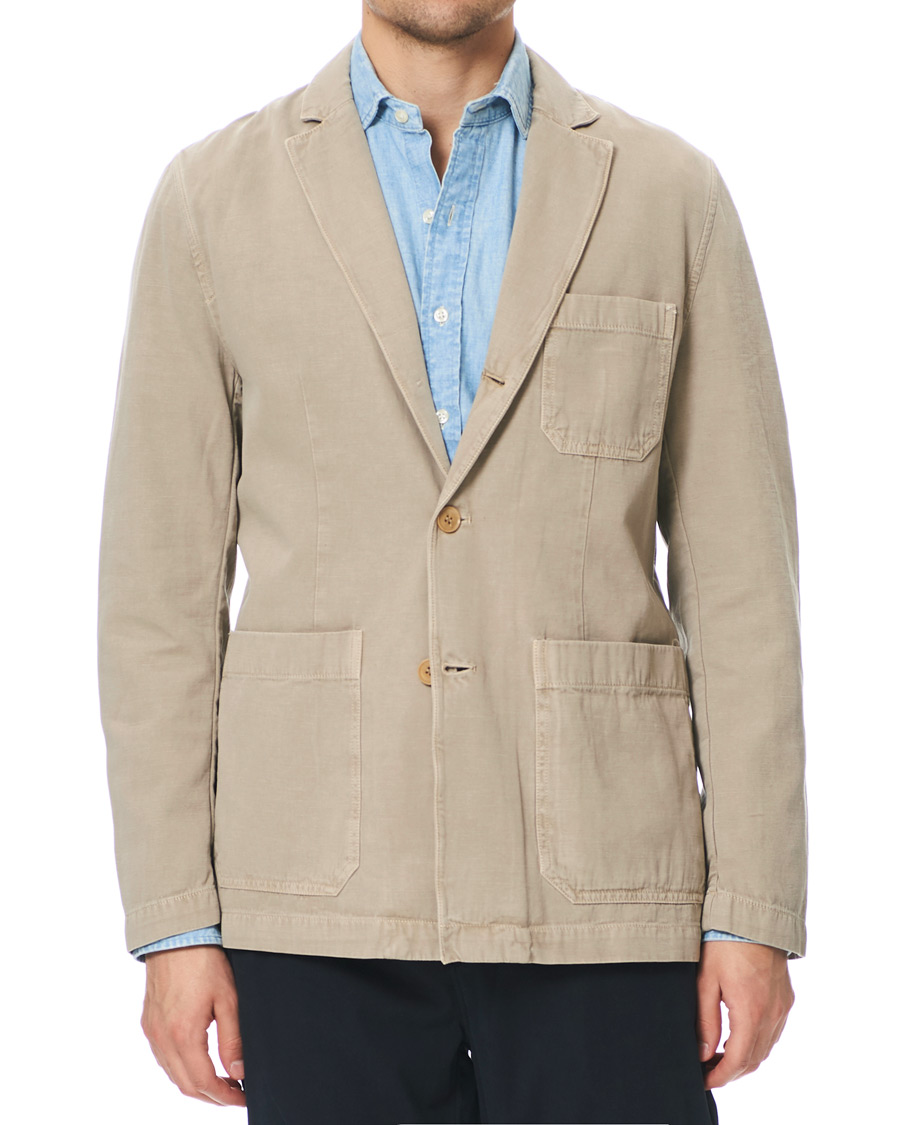Herre | Dressjakker | Morris | Claridge Cotton Blazer Khaki