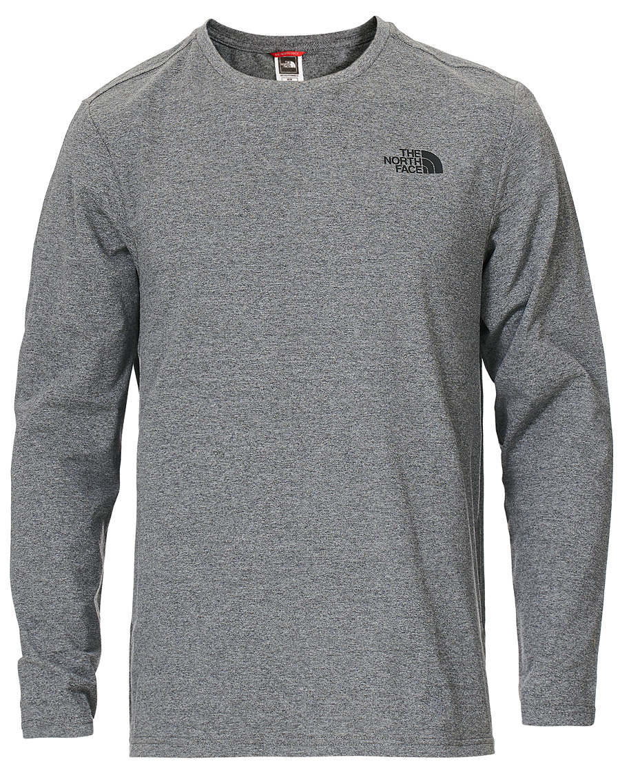Herre | T-Shirts | The North Face | Simple Dome Long Sleeve Tee Heather Grey