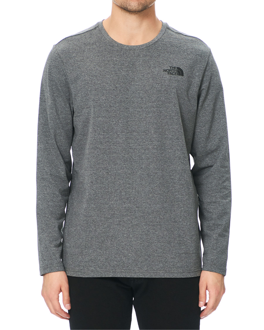 Herre | T-Shirts | The North Face | Simple Dome Long Sleeve Tee Heather Grey