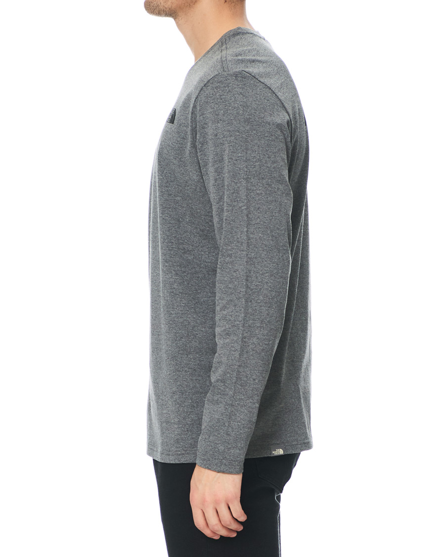 Herre | T-Shirts | The North Face | Simple Dome Long Sleeve Tee Heather Grey