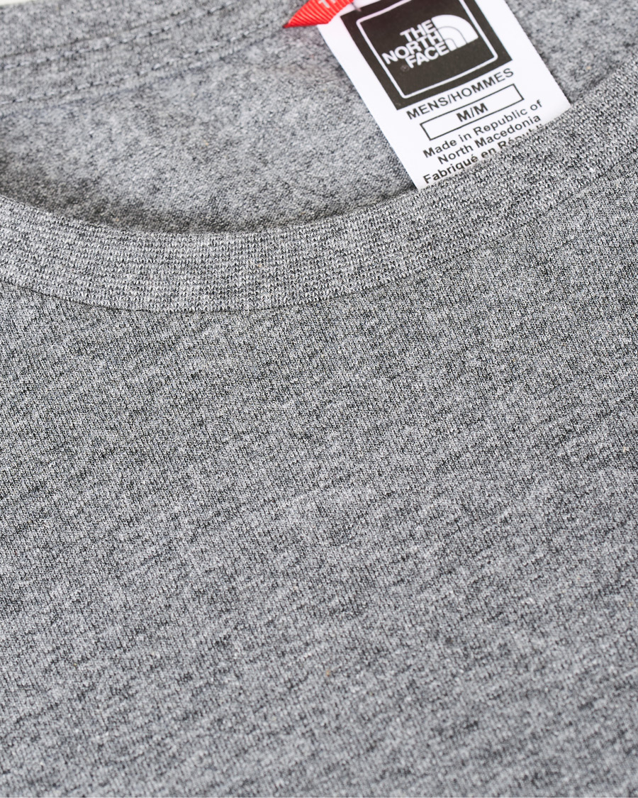 Herre | T-Shirts | The North Face | Simple Dome Long Sleeve Tee Heather Grey