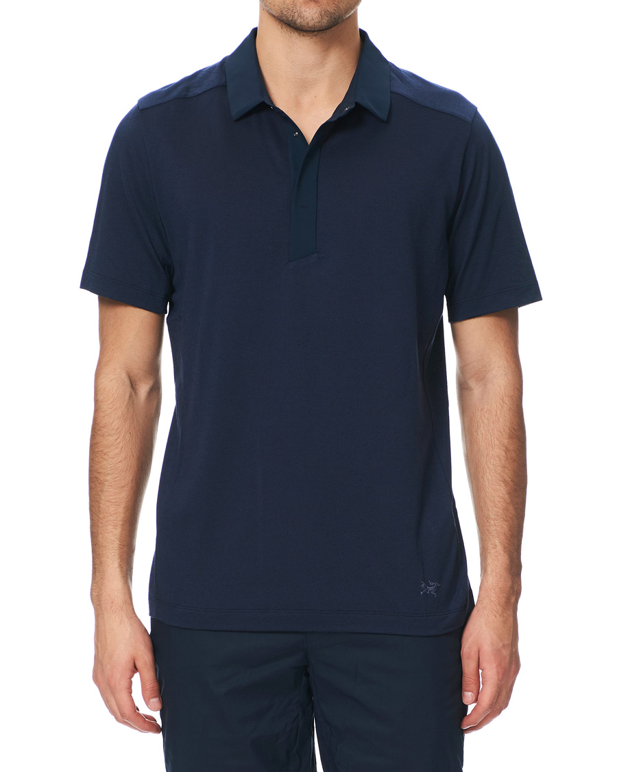Arc'Teryx A2B Short Sleeve Function Merino Polo Cobalt Moon