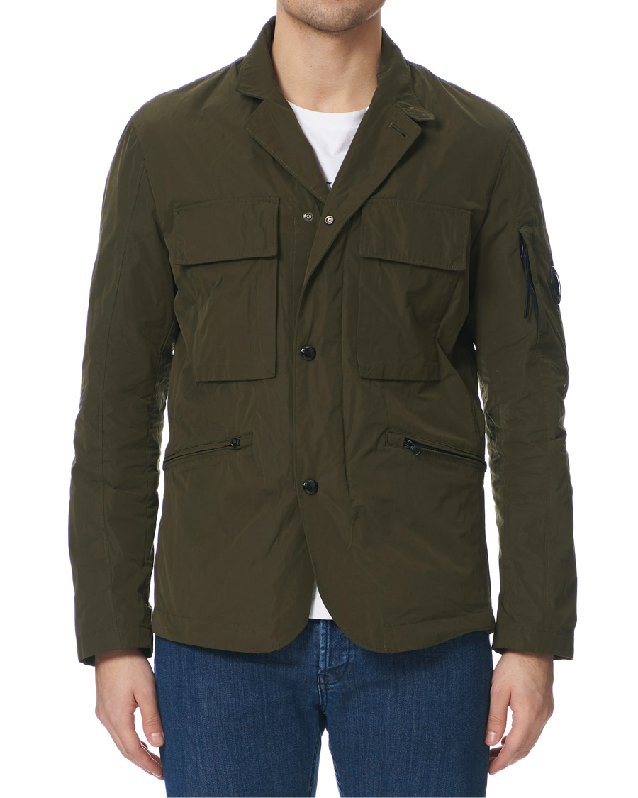 Herre | Jakker | C.P. Company | Memri Lens Blazer Jacket Dark Green