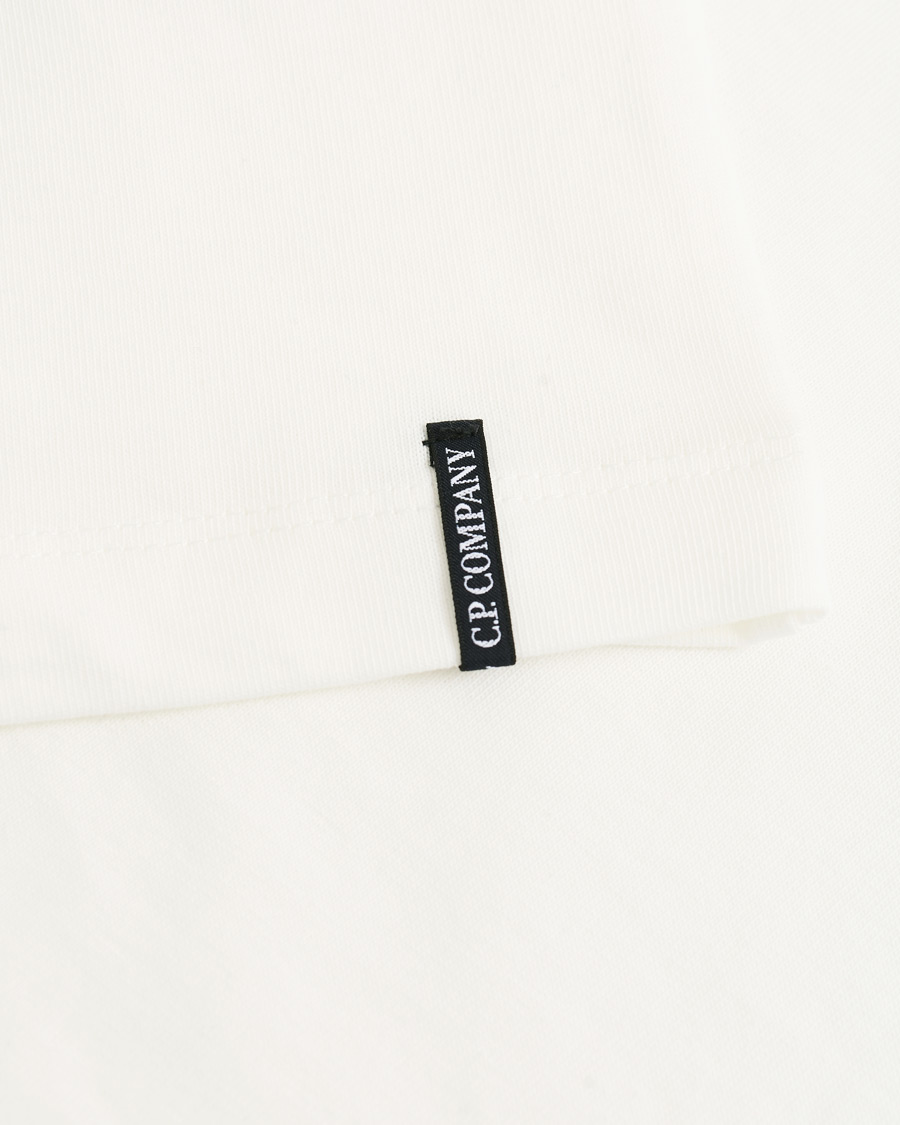 Herre | T-Shirts | C.P. Company | Comics And Cars Logo Tee Off White
