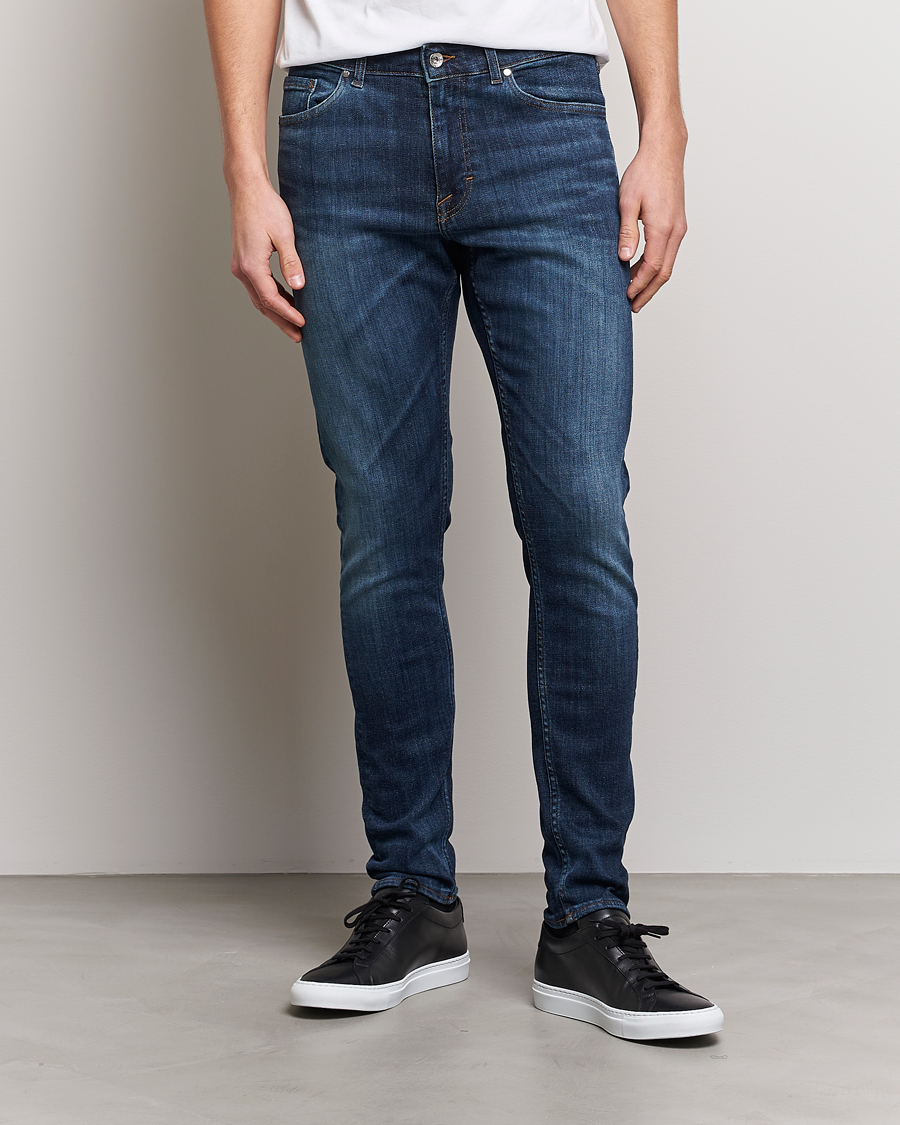 Herre | Blå jeans | Tiger of Sweden | Evolve Super Stretch Top Jeans Medium Blue