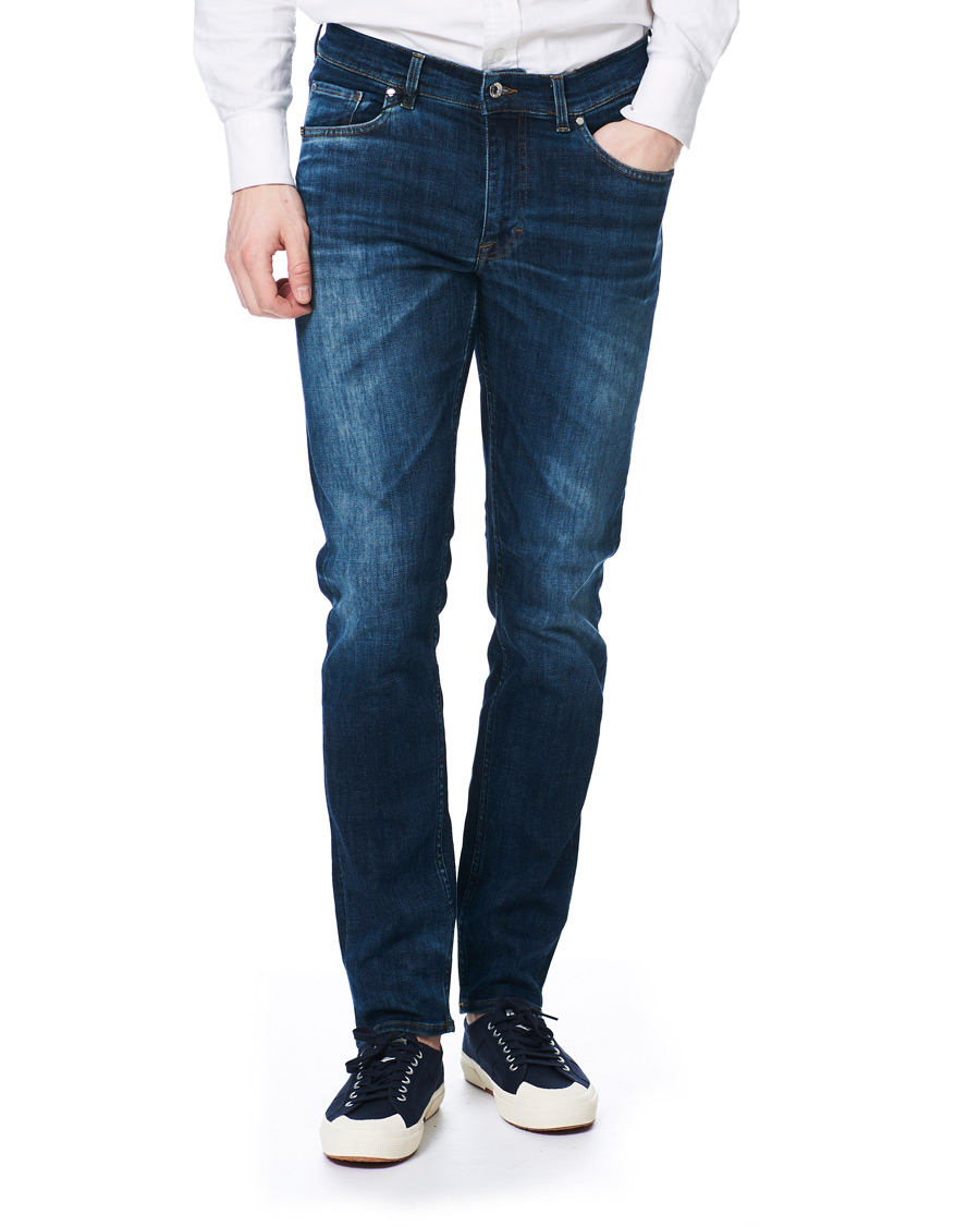 Herre | Jeans | Tiger of Sweden Jeans | Leon Super Stretch Top Jeans Medium Blue