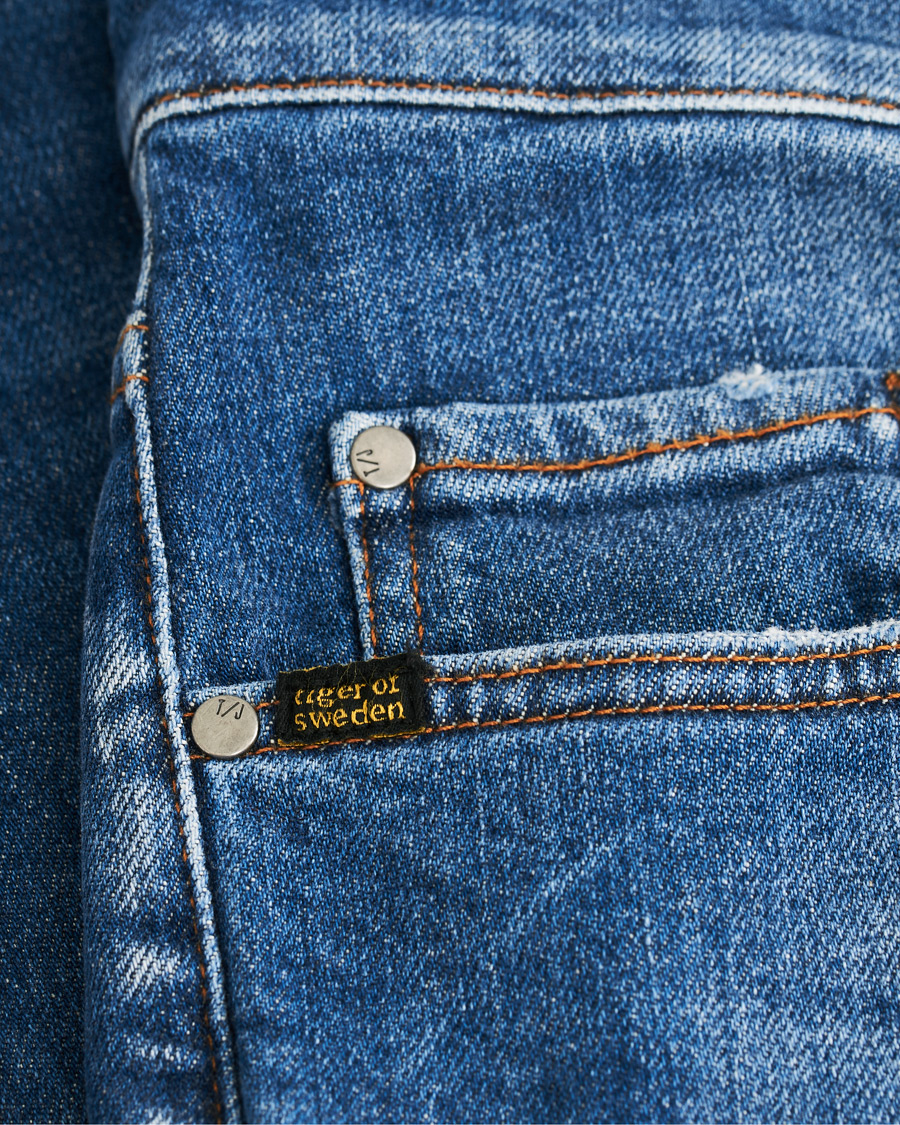 Herre | Jeans | Tiger of Sweden | Pistolero Stretch Organic Cotton Son Jeans Mid Blue