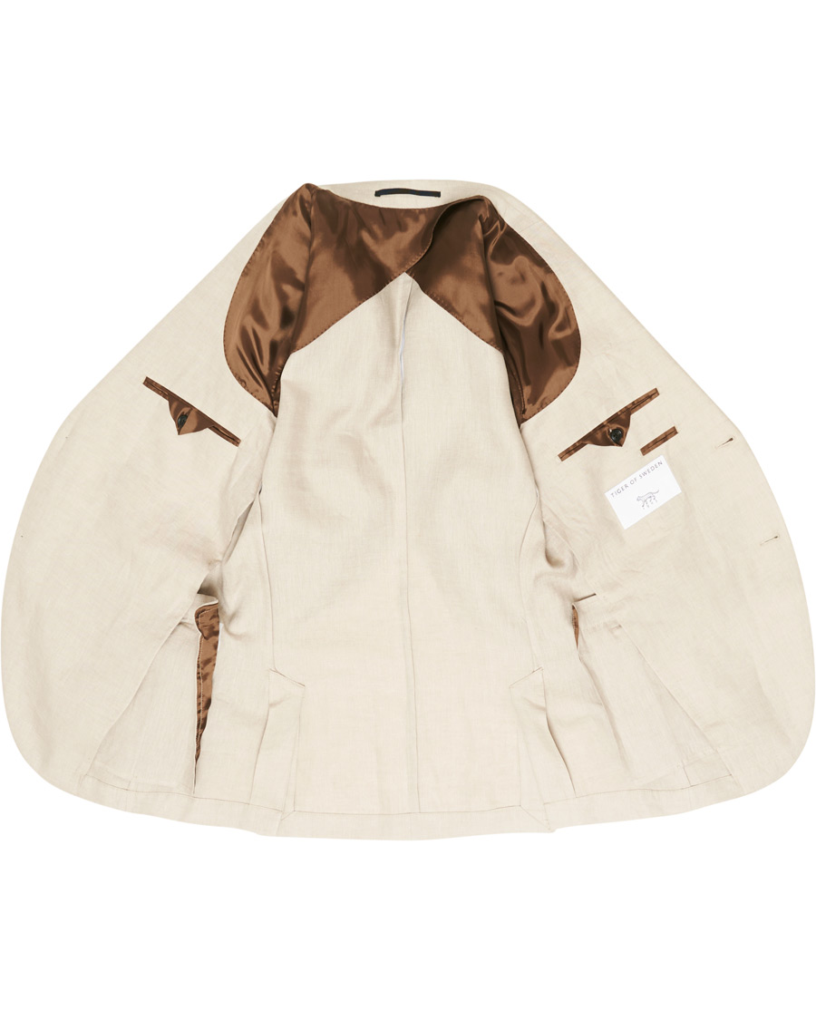 Herre | Dressjakker | Tiger of Sweden | Jamonte Linen Suit Blazer Irish Cream