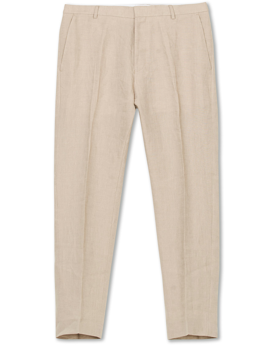 Herre | Bukser | Tiger of Sweden | Cone Linen Suit Trousers Irish Cream
