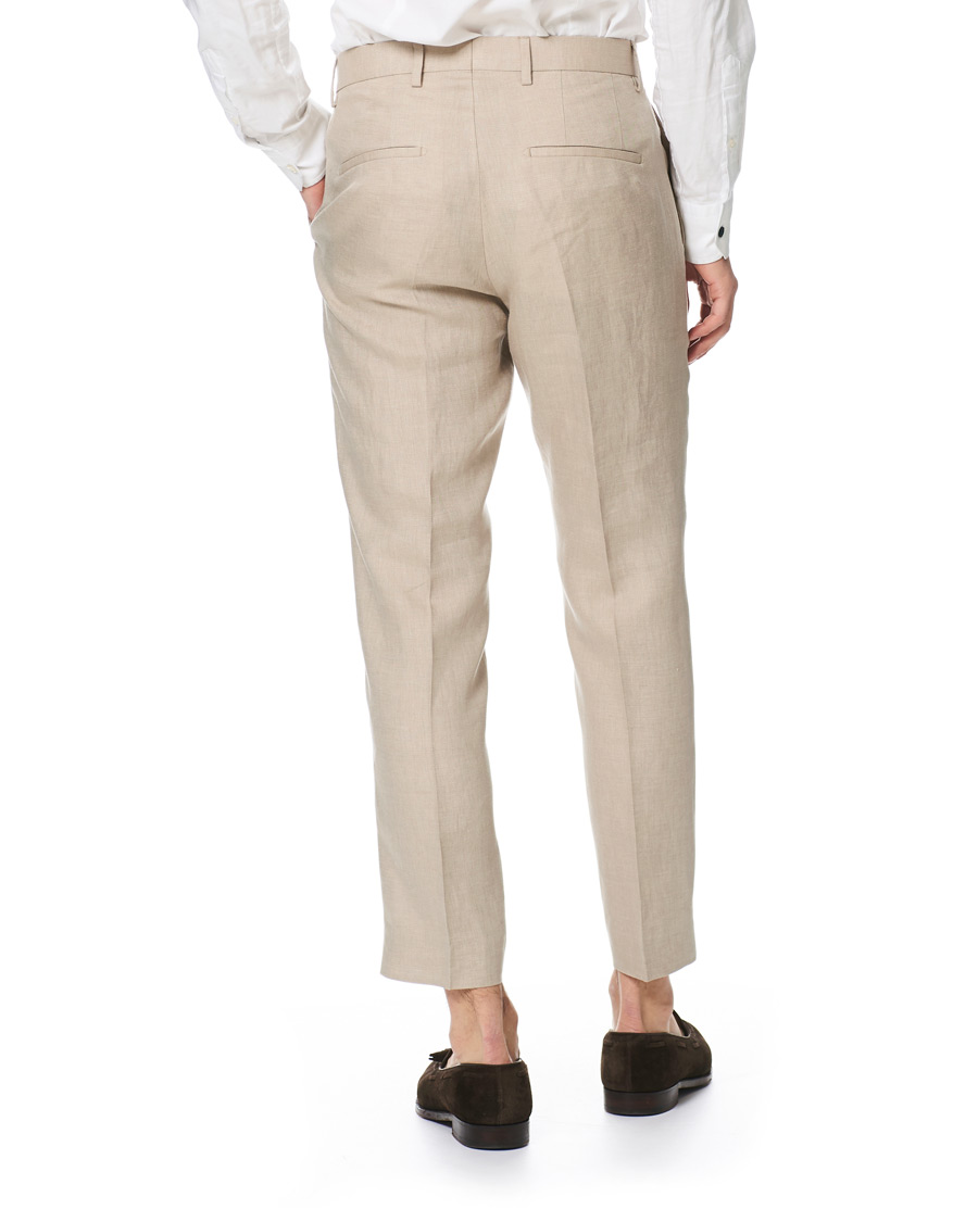 Herre | Bukser | Tiger of Sweden | Cone Linen Suit Trousers Irish Cream