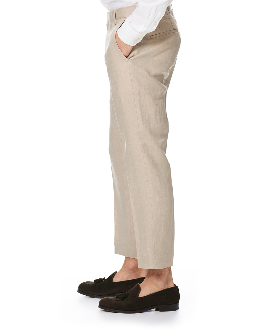 Herre | Bukser | Tiger of Sweden | Cone Linen Suit Trousers Irish Cream