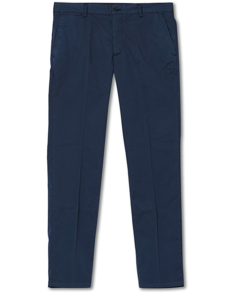 Herre | Bukser | Tiger of Sweden | Truman Satin Chinos Navy