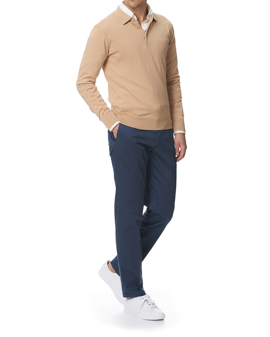 Herre | Bukser | Tiger of Sweden | Truman Satin Chinos Navy