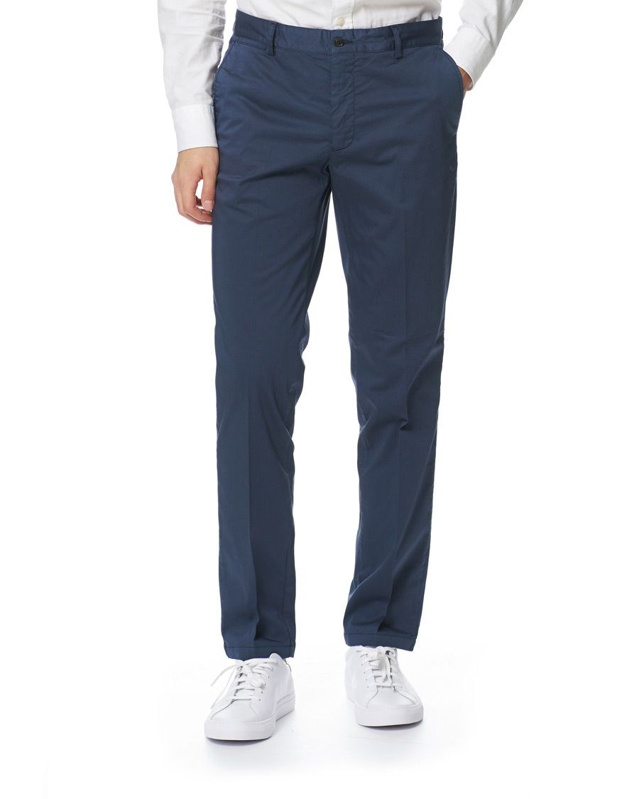 Herre | Bukser | Tiger of Sweden | Truman Satin Chinos Navy