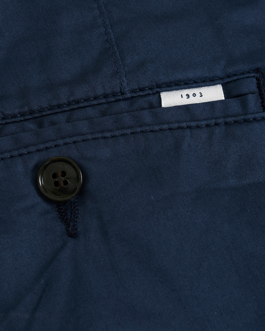 Herre | Bukser | Tiger of Sweden | Truman Satin Chinos Navy