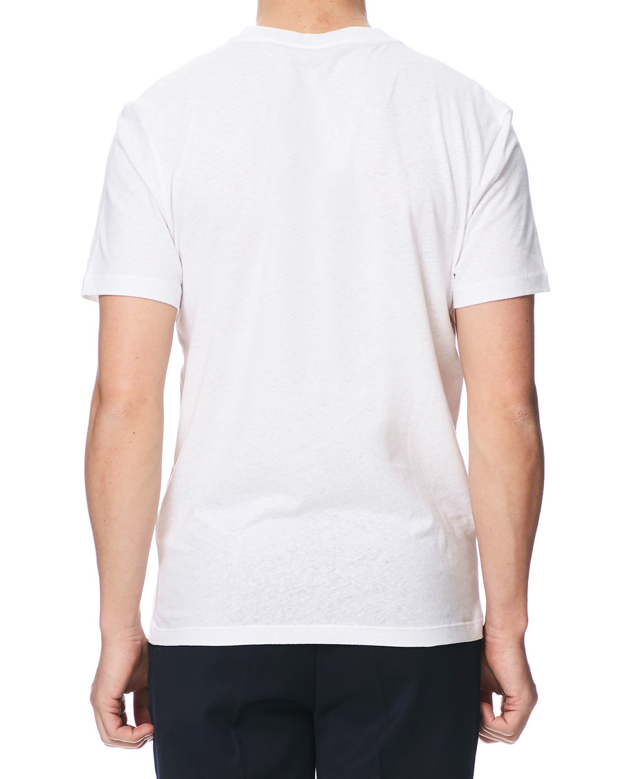 Herre | T-Shirts | Tiger of Sweden | Didelot Linen Pocket Crew Neck Tee White