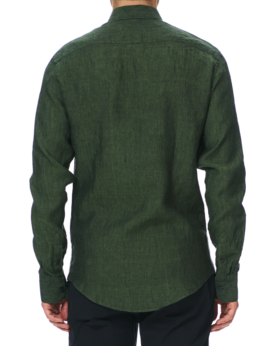 Herre | Skjorter | Tiger of Sweden | Fenald Button Down Linen Shirt Green