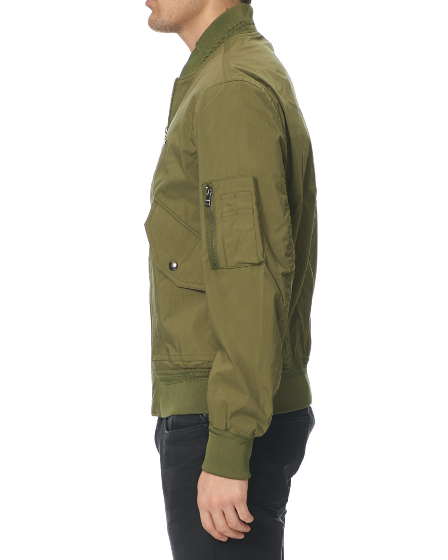 Herre | Jakker | Tommy Hilfiger | Lightweight Cotton Bomber Jacket Moss Green