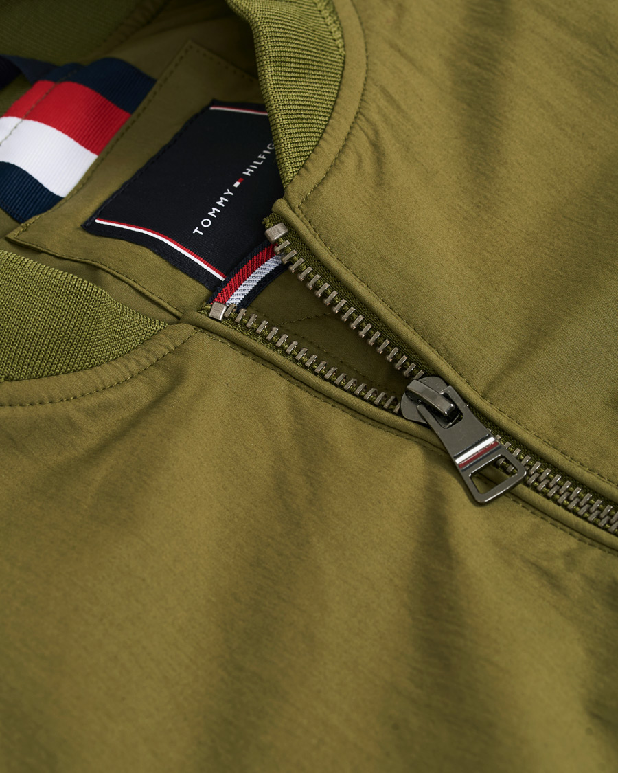 Herre | Jakker | Tommy Hilfiger | Lightweight Cotton Bomber Jacket Moss Green