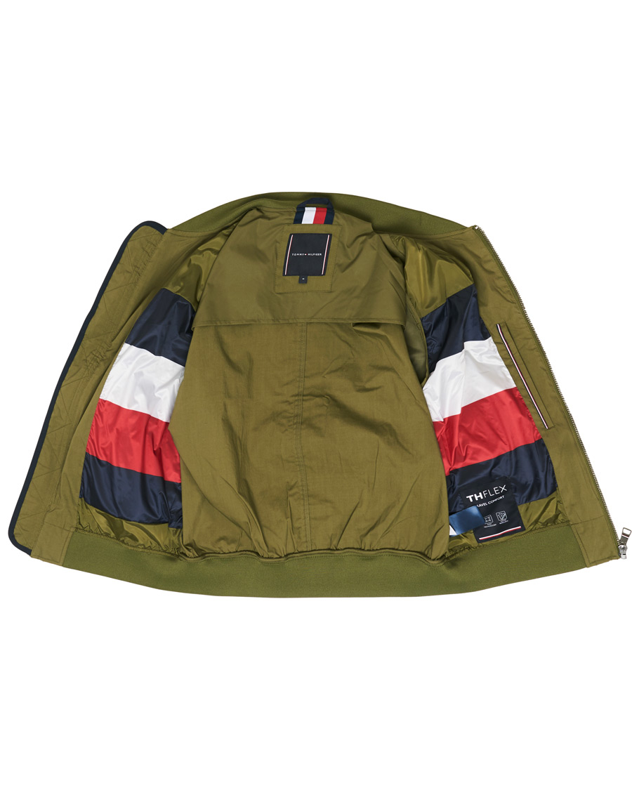 Herre | Jakker | Tommy Hilfiger | Lightweight Cotton Bomber Jacket Moss Green