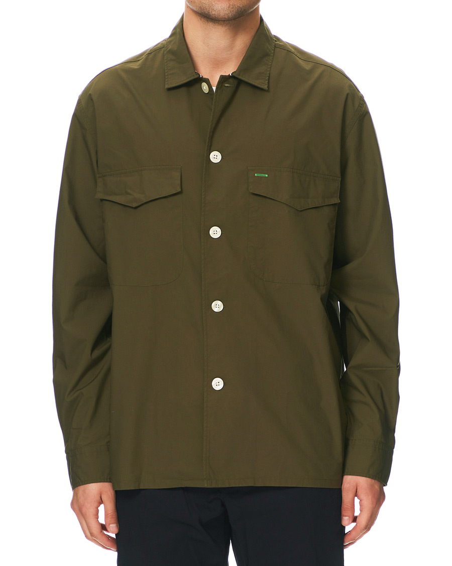 Herre | Skjorter | Tommy Hilfiger | Officer Overshirt Army Green