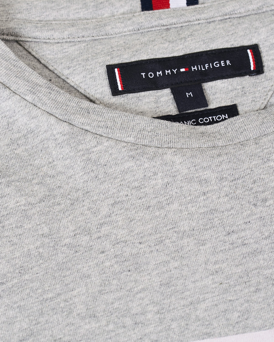 Herre | T-Shirts | Tommy Hilfiger | Flag Photo Print Crew Neck Tee Medium Grey Heather XL