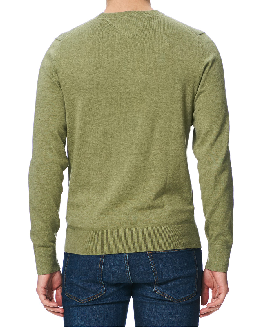 Herre | Gensere | Tommy Hilfiger | Organic Cotton/Silk Crew Neck Pullover Faded Olive
