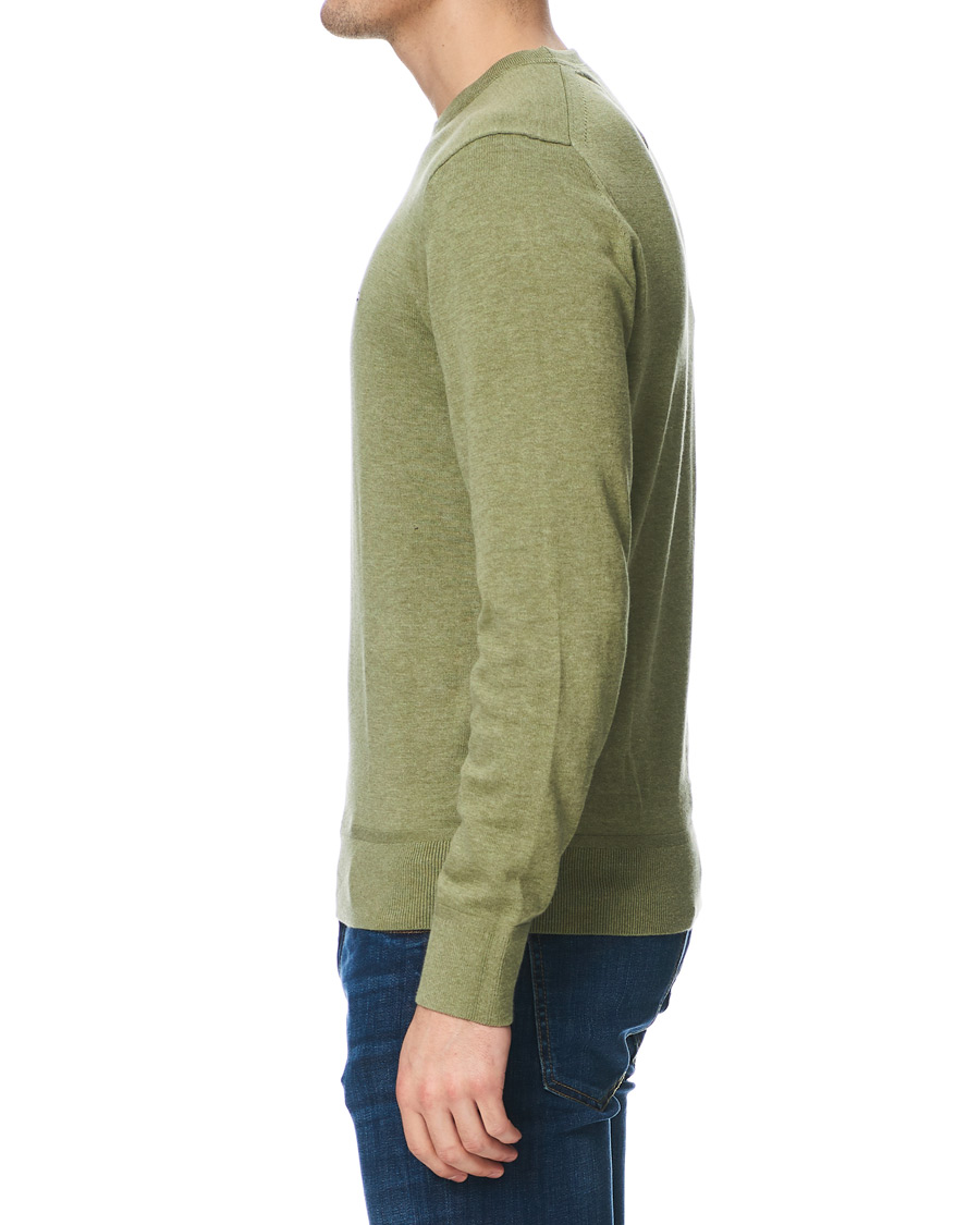 Herre | Gensere | Tommy Hilfiger | Organic Cotton/Silk Crew Neck Pullover Faded Olive