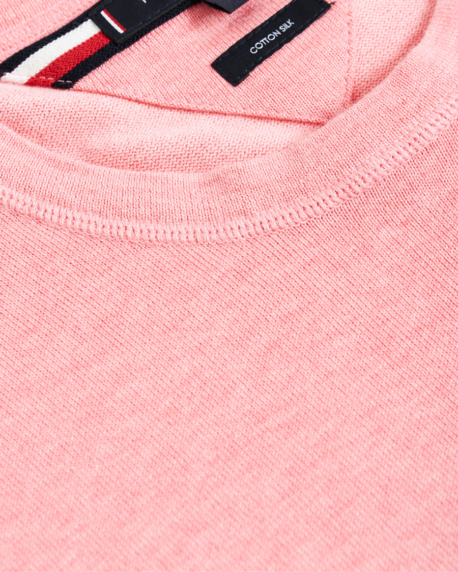 Herre | Gensere | Tommy Hilfiger | Organic Cotton/Silk Crew Neck Pullover Pink Grapefruit