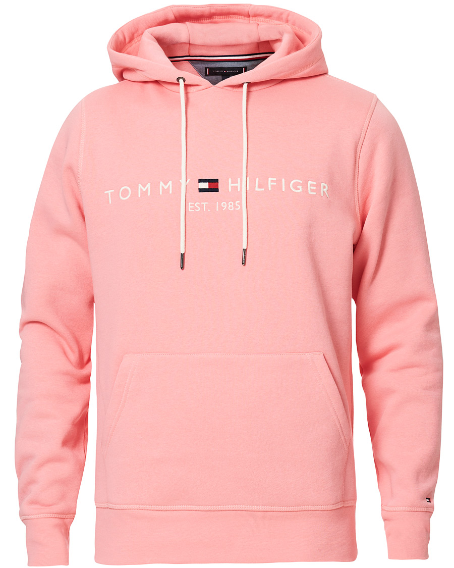 Herre | Gensere | Tommy Hilfiger | Logo Hoodie Pink Grapefruit