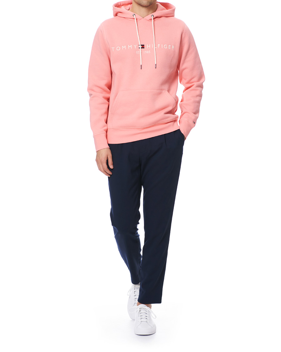 Herre | Gensere | Tommy Hilfiger | Logo Hoodie Pink Grapefruit