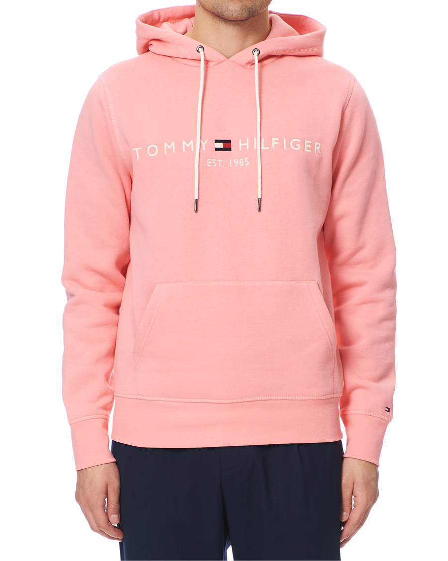 Herre | Gensere | Tommy Hilfiger | Logo Hoodie Pink Grapefruit