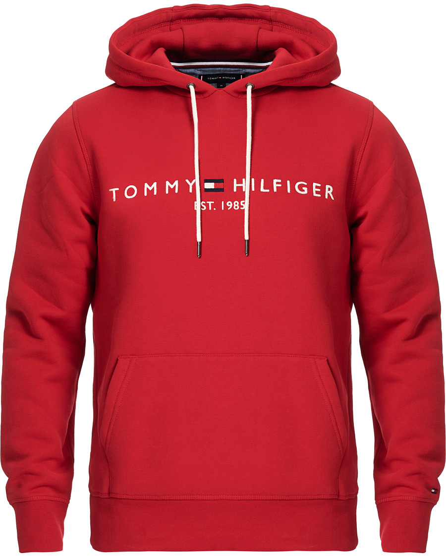 Herre | Gensere | Tommy Hilfiger | Logo Hoodie Primary Red