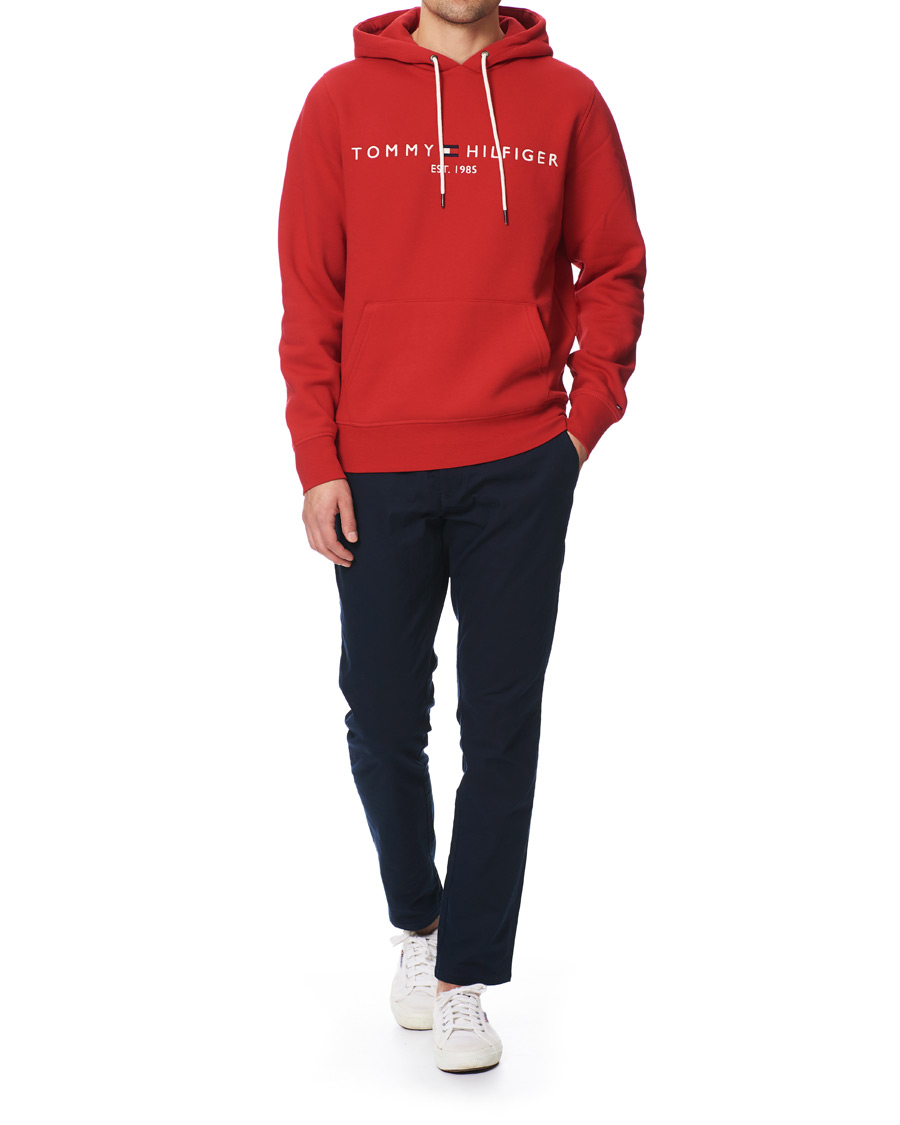 Herre | Gensere | Tommy Hilfiger | Logo Hoodie Primary Red