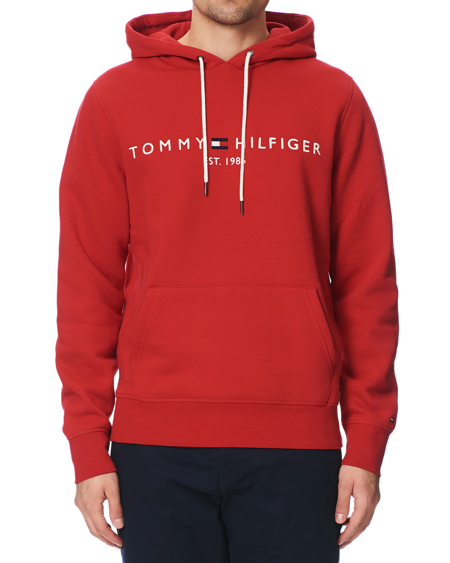 Herre | Gensere | Tommy Hilfiger | Logo Hoodie Primary Red