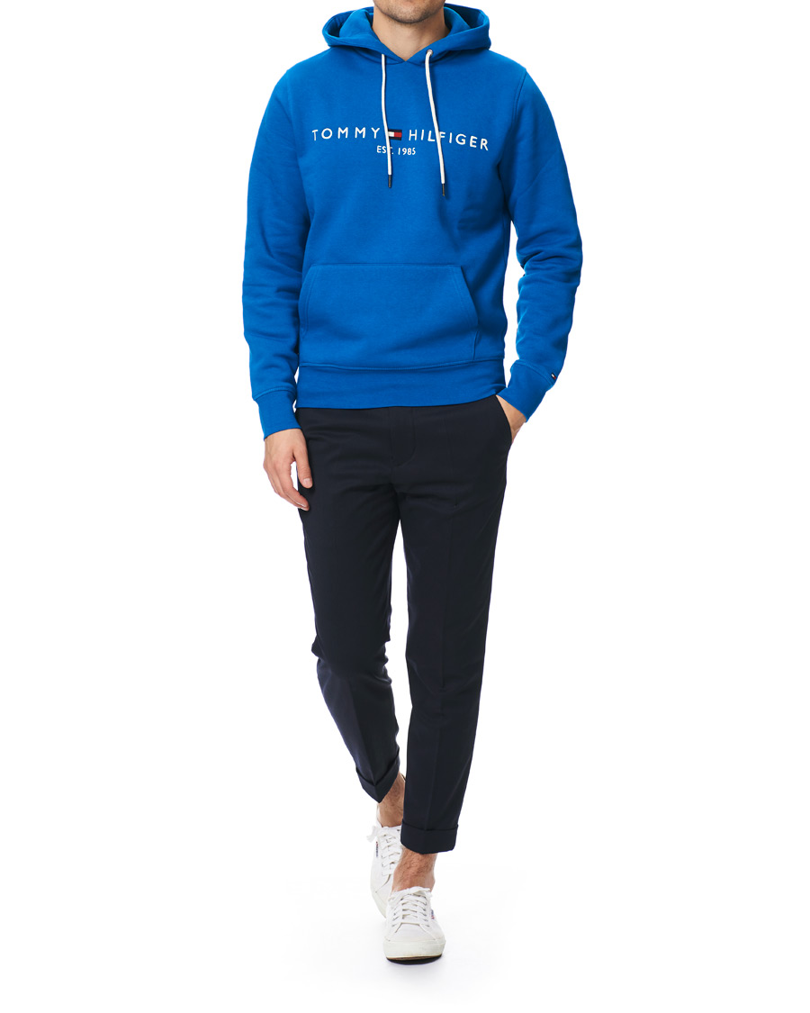 Herre | Gensere | Tommy Hilfiger | Logo Hoodie Regatta Blue