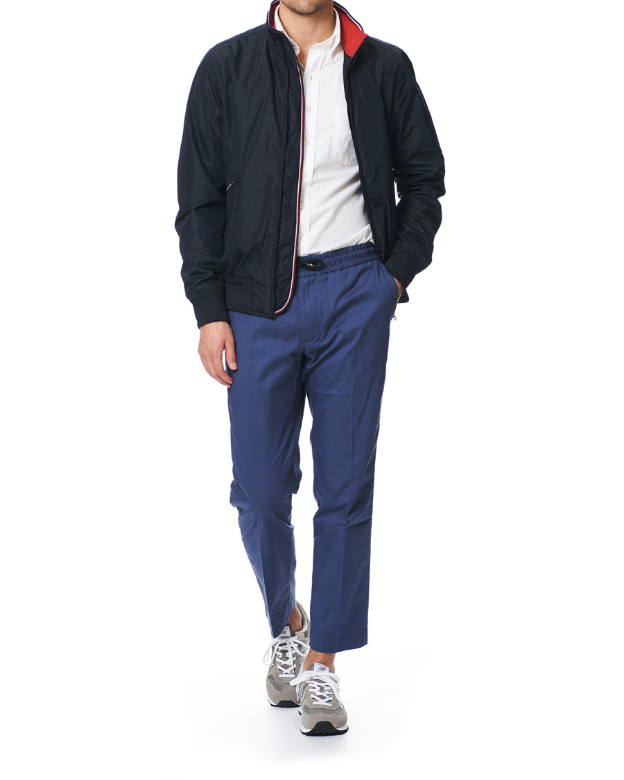 Herre | Bukser | Tommy Hilfiger | Summer Twill Flex Drawstring Trousers Faded Indigo
