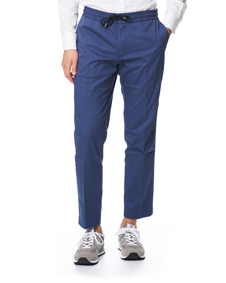 Herre | Bukser | Tommy Hilfiger | Summer Twill Flex Drawstring Trousers Faded Indigo