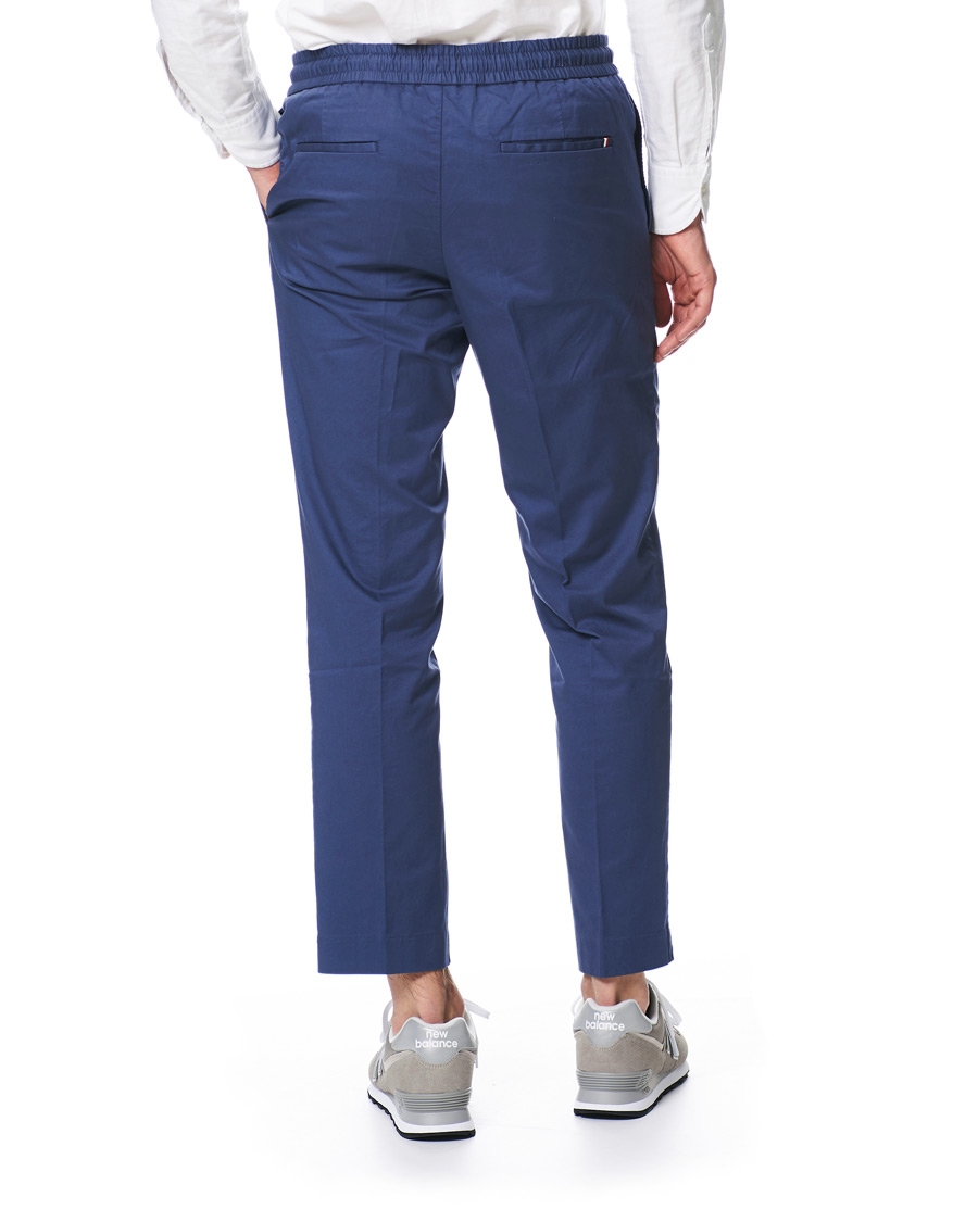 Herre | Bukser | Tommy Hilfiger | Summer Twill Flex Drawstring Trousers Faded Indigo