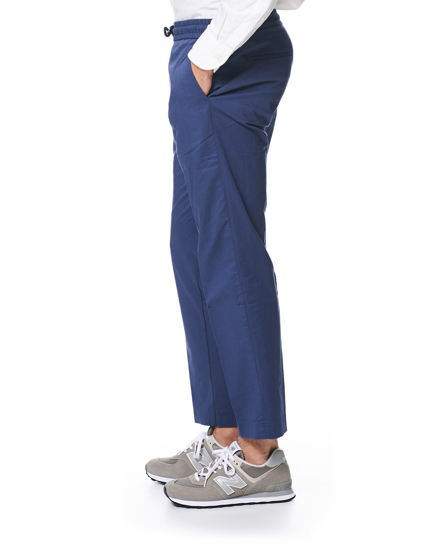 Herre | Bukser | Tommy Hilfiger | Summer Twill Flex Drawstring Trousers Faded Indigo
