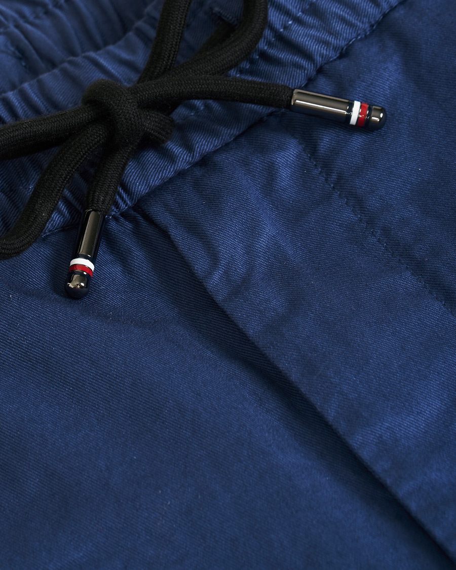 Herre | Bukser | Tommy Hilfiger | Summer Twill Flex Drawstring Trousers Faded Indigo