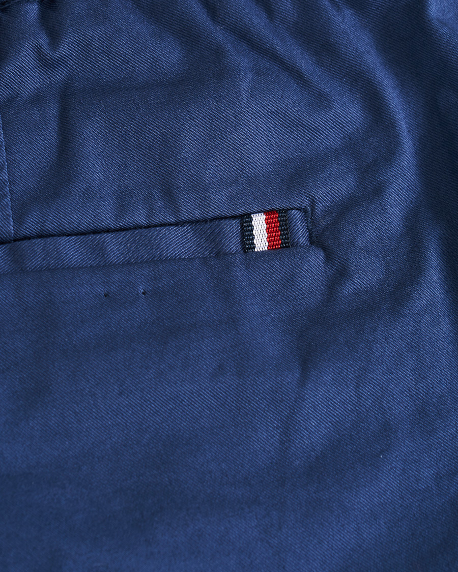 Herre | Bukser | Tommy Hilfiger | Summer Twill Flex Drawstring Trousers Faded Indigo