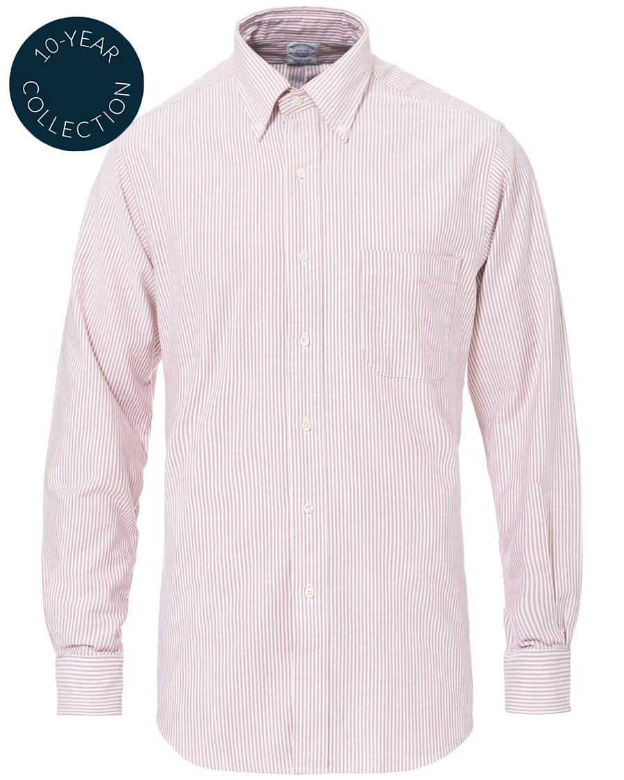 Herre | Skjorter | Brooks Brothers | Regent Fit Cotton Oxford Shirt Red/White