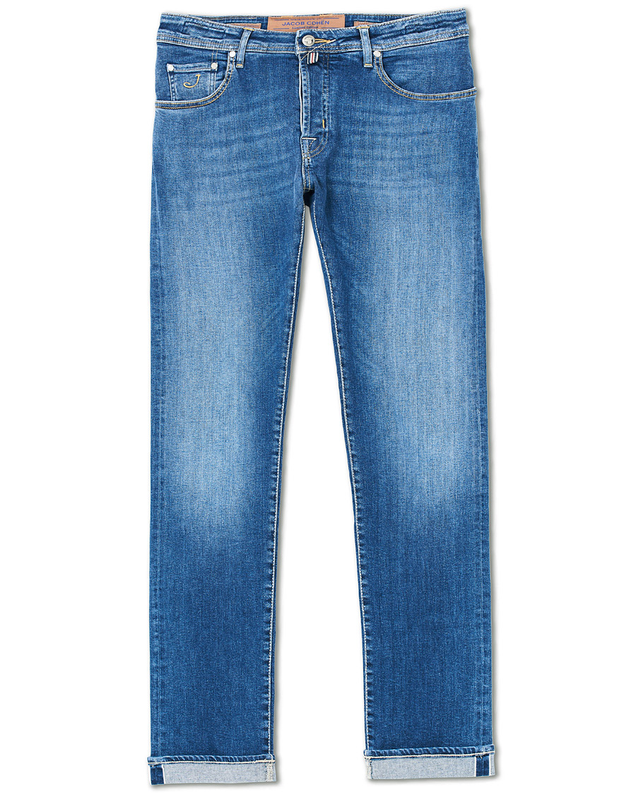 Herre | Jeans | Jacob Cohën | 622 Limited Edition Slim Fit Jeans Mid Blue