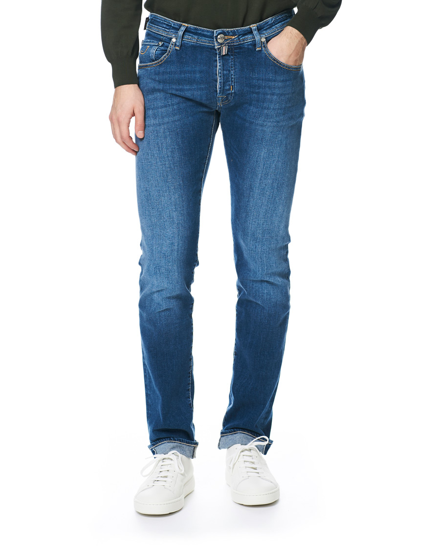 Herre | Jeans | Jacob Cohën | 622 Limited Edition Slim Fit Jeans Mid Blue