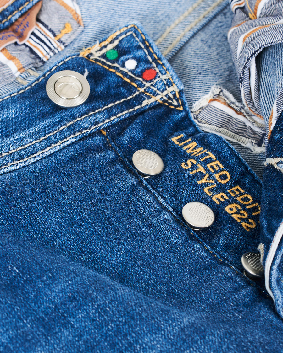 Herre | Jeans | Jacob Cohën | 622 Limited Edition Slim Fit Jeans Mid Blue