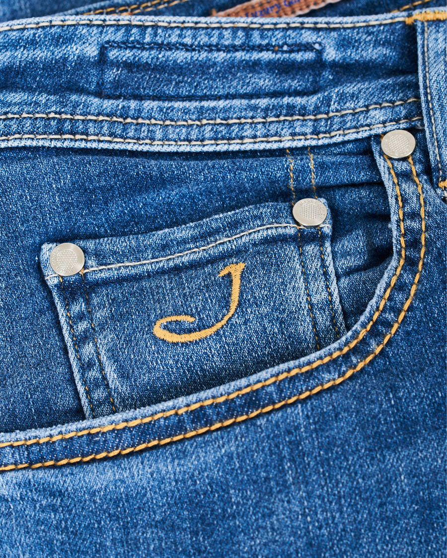 Herre | Jeans | Jacob Cohën | 622 Limited Edition Slim Fit Jeans Mid Blue