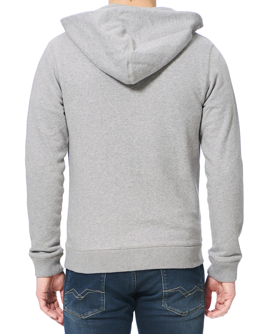 Herre | Gensere | Lexington | Michael Full Zip Logo Hoodie Grey Melange