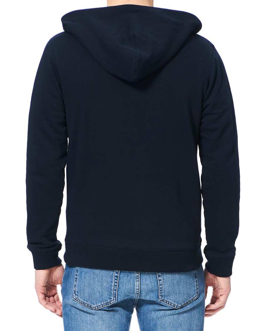 Herre | Gensere | Lexington | Michael Full Zip Logo Hoodie Dark Blue
